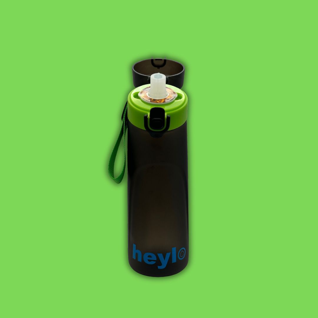 Black & Green Water Bottle