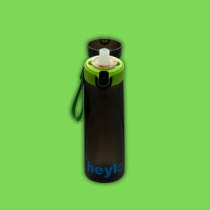 Black & Green Water Bottle